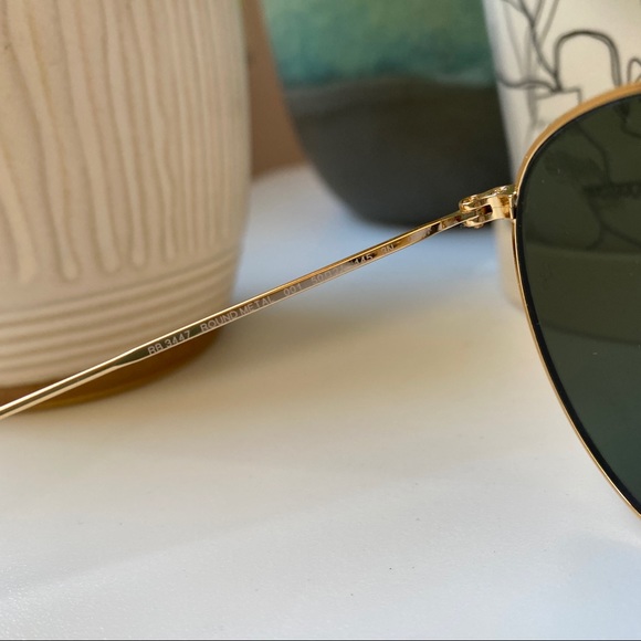 Round metal Ray-Ban sunglasses - Picture 2 of 6